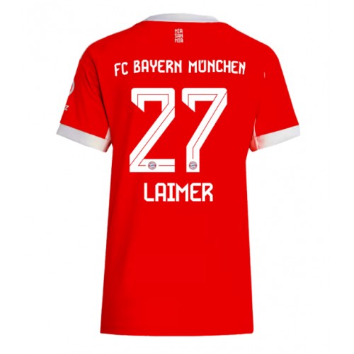 Bayern Munich Konrad Laimer #27 Replika Hemmatröja Dam 2025-26 Kortärmad